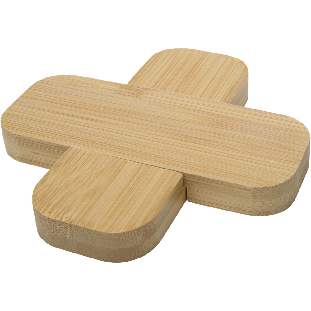Logotrade promotional giveaway picture of: Croc bamboo trivet - small